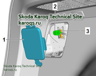 Removing and installing tail light Skoda Karoq