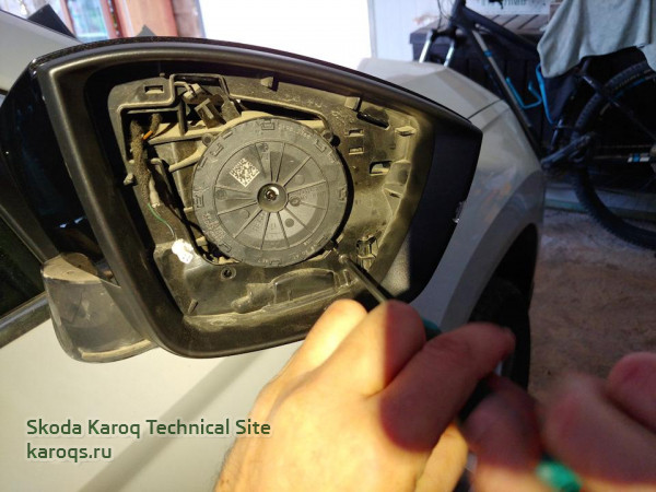 Безрамное зеркало заднего вида с флягой skoda karoq и Фотоотчет Черные зеркала заднего вида для Skoda Karoq