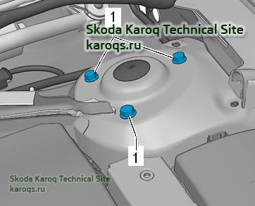 Амортизатор капота шкода карок