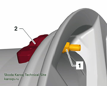 Снятие и установка датчиков давления в шинах